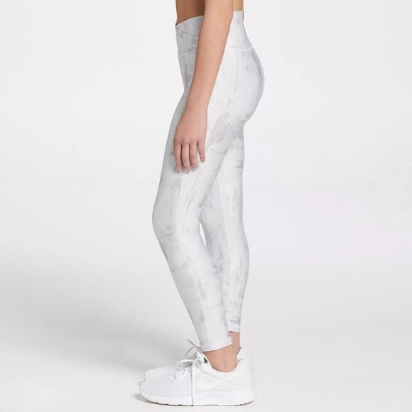 NWT DSG Girls' Crossover Waist 7/8 Tights in Torn Camo Grey - Size XXS (4/5) - Picture 3 of 9